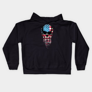 skull, bandanas, american, usa, flag Kids Hoodie